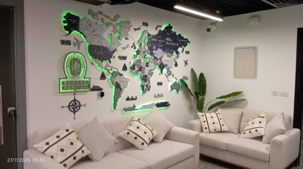 Smart Detailed World Map - Premium Office Wallart - Image 2