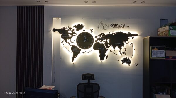 World Map Clock Wallart, Office Elegant Choice - Image 6