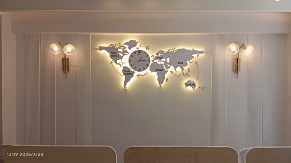 World Map Clock Wallart, Office Elegant Choice - Image 14